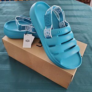 UGG Sport Yeah Slide Sandal - Size 11 - Color Tidal Wave